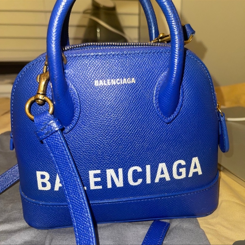Small Blue grain calfskin Balenciaga Bag